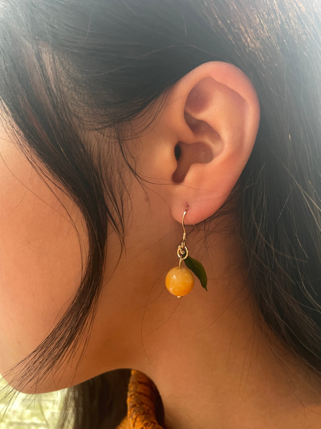 Lemon Earrings (Amber) — Garden of Eden