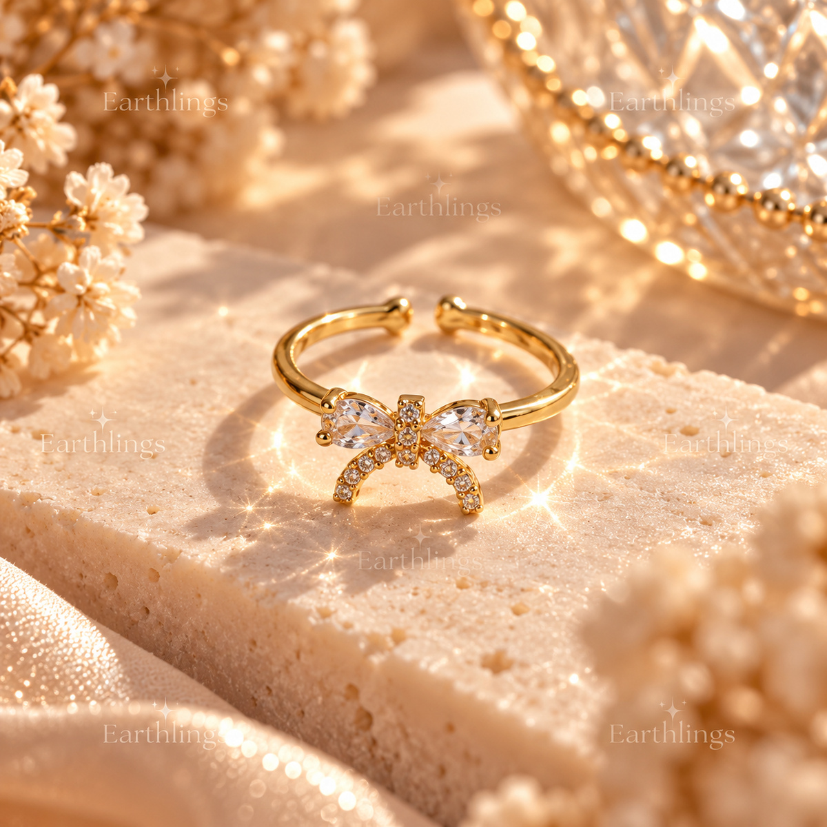 Earthlings Gold Petal Ring