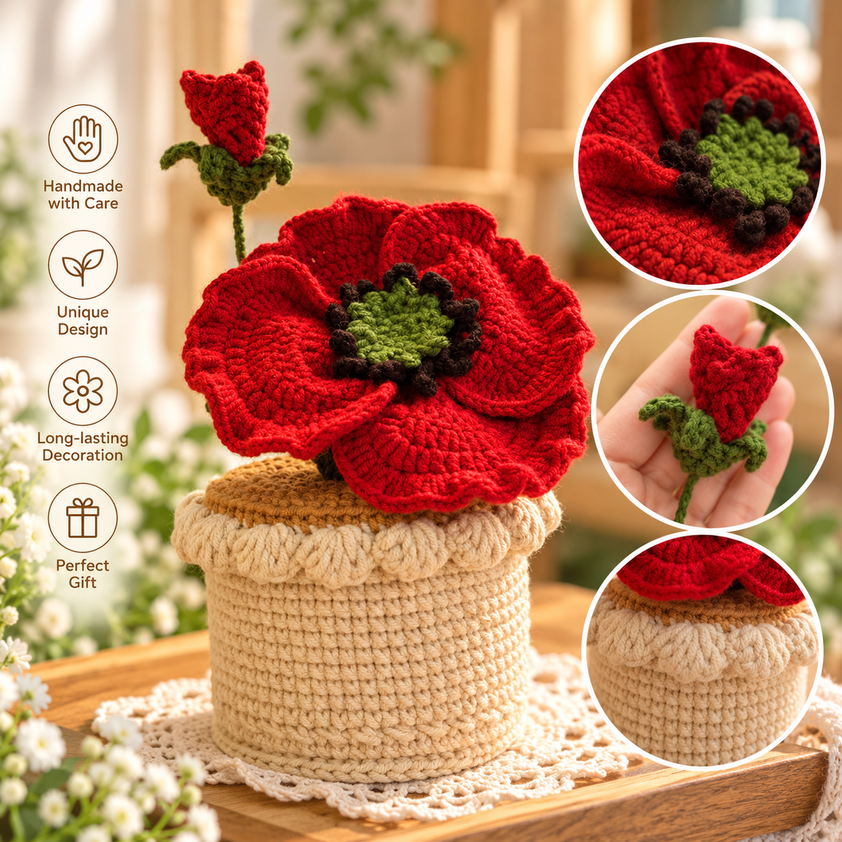 Crochet Poppy