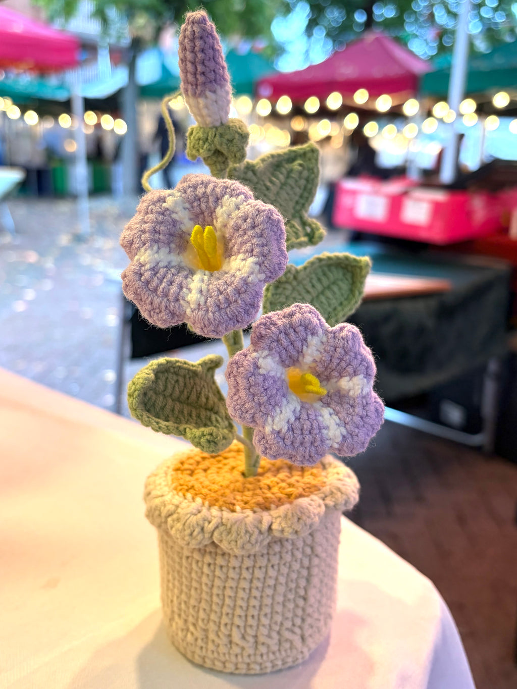 Crochet Morning Glory (Purple)