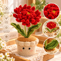 Crochet Chrysanthemum (Red)
